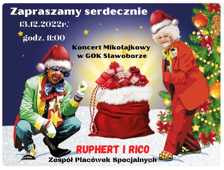 Zdjęcie do wpisu Koncert Mikołajkowy w dniu 13.12.2022r. w Gminnym Ośrodku Kultury w Sławoborzu